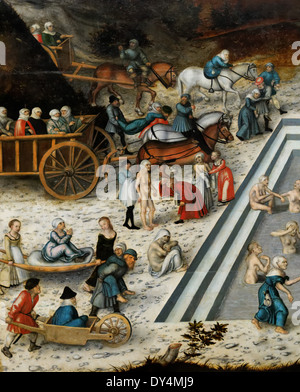 Lucas Cranach - The Fountain of Youth - 1546 - XVI th Jahrhundert - deutsche Schule - Gemäldegalerie - Berlin Stockfoto