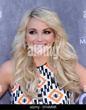 Las Vegas, Nevada, USA. 6. April 2014. Jamie Lynn Spears kommt für die 2014 Academy of Country Music Awards, in der MGM Grand Arena in Las Vegas statt. Bildnachweis: Lisa O'Connor/ZUMAPRESS.com/Alamy Live-Nachrichten Stockfoto