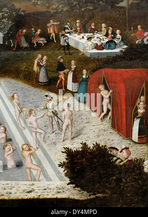 Lucas Cranach - The Fountain of Youth - 1546 - XVI th Jahrhundert - deutsche Schule - Gemäldegalerie - Berlin Stockfoto