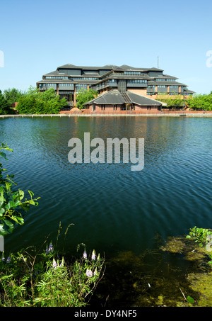Cardiff County Council Hall, Atlantic Wharf, Cardiff, Südwales, UK. Stockfoto