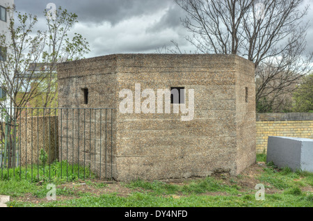 Weltkrieg zwei Pillbox, London Greenway britischen Krieg Verteidigung Struktur Stockfoto