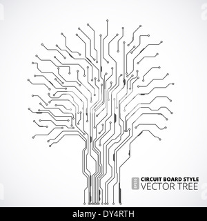 Platine Baum Hintergrund Stockfoto