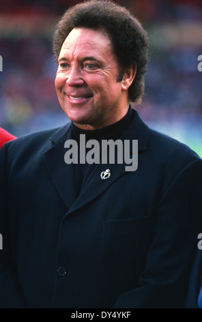 Walisische Sänger Tom Jones im Wembley-Stadion Stockfoto