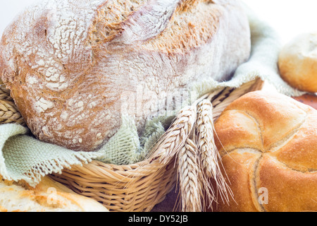 Ähren zwischen die Backwaren Stockfoto