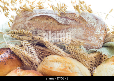 Ähren zwischen die Backwaren Stockfoto