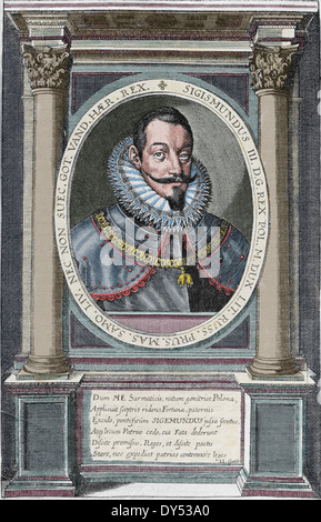 Sigismund III. Wasa (1566-1632). König von Polen und Großfürst von Litauen, Monarch des Vereinigten Polieren-Litauer Commonwealth Stockfoto