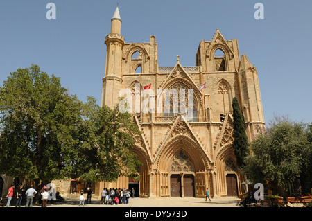 Lala Mustafa Pasa Moschee früher St. Nicholas Kathedrale Famagusta Nordzypern Stockfoto