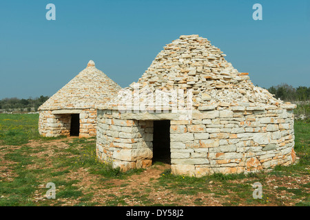 Typisches istrisches Haus gebaut mit Trockenbau - Kazun Stockfoto