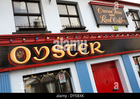 Irland, Co. Donegal, Dunfanaghy, Main Street, Oyster Teehaus Stockfoto