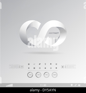 Vektor-Illustration zum Thema der sozialen Stockfoto