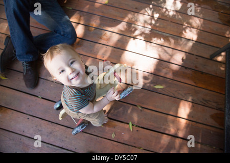 Baby Spielzeug Pferd Reiten Stockfoto