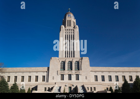 USA, Nebraska, Lincoln, Nebraska State Capitol außen Stockfoto