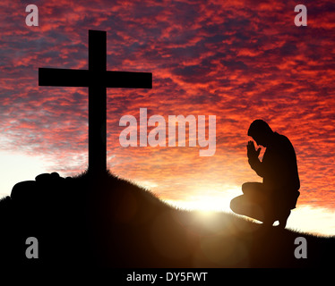 Anbetung, Liebe und Spiritualität Stockfoto