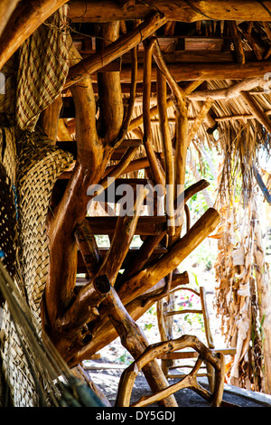 Holzbau indoor Stockfoto