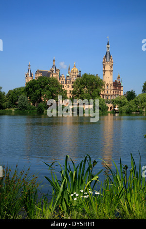 Schwerin, Schweriner See See und Schloss, Mecklenburg Western Pomerania, Deutschland, Europa Stockfoto