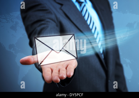 Kontaktieren Sie uns per e-mail Stockfoto