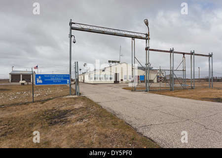 Ronald Reagan Minuteman Rakete State Historic Site, ICBM Raketen Start Center, Cooperstown, North Dakota, USA Stockfoto