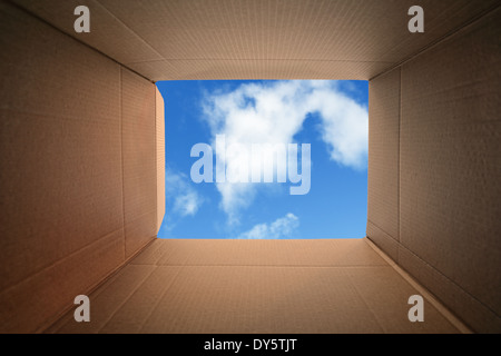 Blick über den Tellerrand Stockfoto