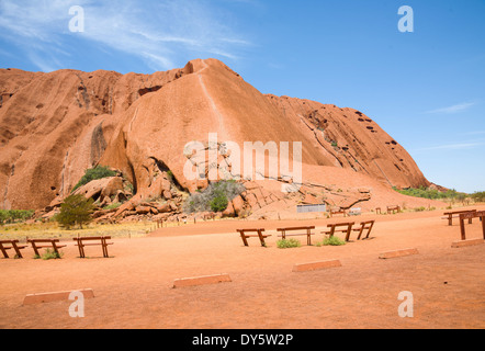 Ayers Rock Northern Territory Australien - spirituelle Heimat für Aborigines-Porträt Stockfoto