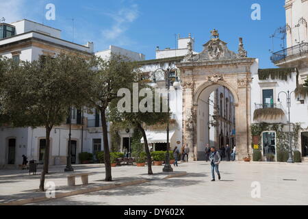 Porta Santo Stefano in Martina Franca, Apulien, Italien, Europa Stockfoto