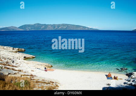 Antisamos Strand, Cephalonia, Ionische Inseln, griechische Inseln, Griechenland, Europa Stockfoto