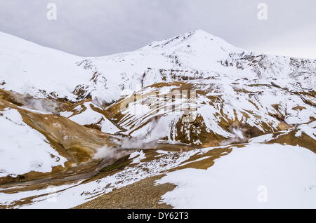 Hveradalir geothermische Gebiet, Island, Polarregionen Stockfoto