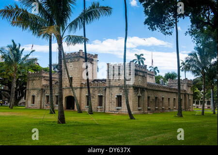 Iolani Kaserne, Honolulu, Oahu, Hawaii, Vereinigte Staaten von Amerika, Pazifik Stockfoto