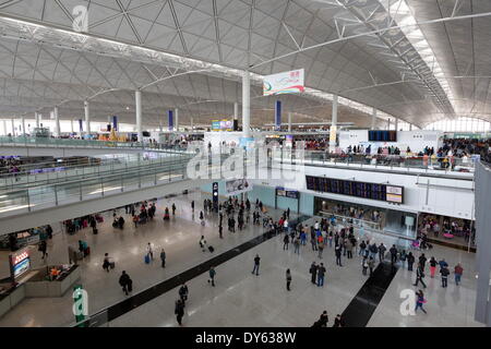 Flughafen Hong Kong International Airport, Chek Lap Kok Island, Hong Kong, China, Asien Stockfoto