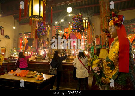 Man Mo Tempel, Hollywood Road, Sheung Wan, Hong Kong, China, Asien Stockfoto