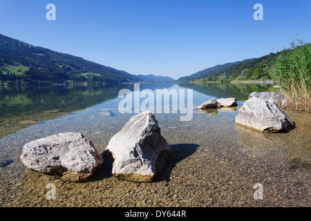 Alpsee See, Immenstadt, Allgäu, Bayern, Deutschland, Europa Stockfoto