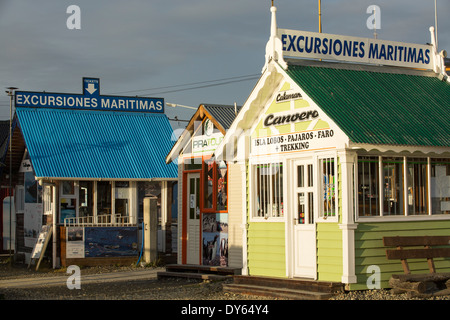 Touristischen Ausflug Unternehmen in der Stadt Ushuaia ist die Hauptstadt von Feuerland in Argentinien Stockfoto