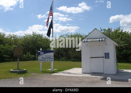 Unterreichenbach Post Office, das kleinste Postamt in den Vereinigten Staaten Stockfoto