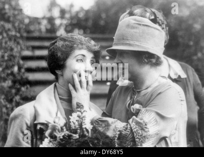 Miss Helen Keller lesen Frau Grace Coolidge Lippen, Januar 1926 Stockfoto