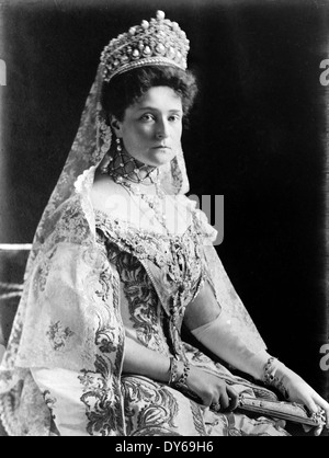 ALEXANDRA FEODOROVNA - Alix von Hessen (1872-1918) Ehefrau von Nicholas II im Jahre 1908 Stockfoto