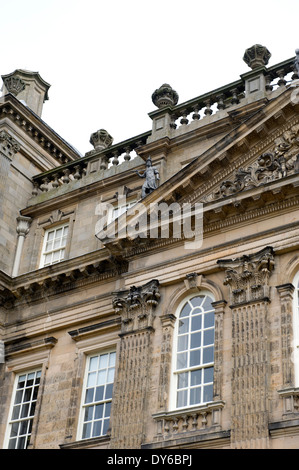 Blick auf die komplizierten Details der South Front of Duff House in der Nähe von Banff im Nordosten Schottlands Stockfoto