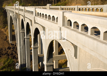 Rocky Creek Bridge, Lincoln County, Oregon Stockfoto