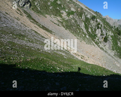 Wandern in den französischen Alpen Stockfoto