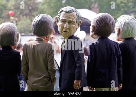 Protest gegen den G8-Gipfel in Edinburgh die Armut zu machen. Stockfoto