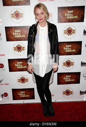 Mädchen & Glücksspiel Screening bei Laemmle NoHo 7Featuring Waffen: Megan Park wo: North Hollywood California United in: 13. Dezember 2012 Stockfoto