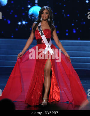 2012 Miss Universe Wahl Vorrunde bei PH Live Theater im Planet Hollywood Resort and Casino Las VegasFeaturing: Laura Beyne, Miss Belgien wo: Las Vegas Nevada USAWhen: 13. Dezember 2012 Stockfoto