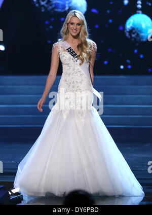 2012 Miss Universe Wahl Vorrunde bei PH Live Theater im Planet Hollywood Resort and Casino Las VegasFeaturing: Lina Makhuli, Miss Israel wo: Las Vegas Nevada USAWhen: 13. Dezember 2012 Stockfoto