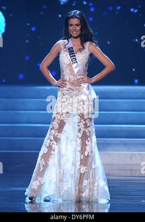 2012 Miss Universe Wahl Vorrunde bei PH Live Theater im Planet Hollywood Resort and Casino Las VegasFeaturing: Vasiliki Tsirogianni, Miss Griechenland wo: Las Vegas Nevada USAWhen: 13. Dezember 2012 Stockfoto