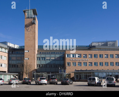 Rikshospitalet, The National Hospital, einer hochspezialisierten Universitätsklinik angeschlossen mit der Universität Oslo-Norwegen Stockfoto