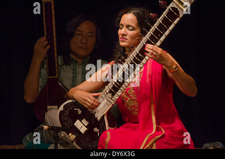 Sitarist Anoushka Shankar Stockfoto