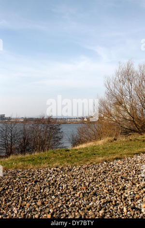 Cardiff Bay von der Flut Stockfoto
