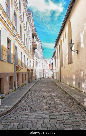 Ruhigen Straße in Tallinn, Estland Stockfoto