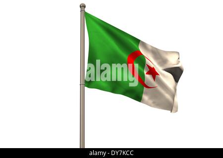 Digital erzeugte Algerien Nationalflagge Stockfoto