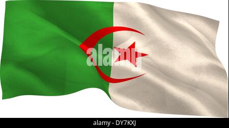 Digital erzeugte Algerien Nationalflagge Stockfoto