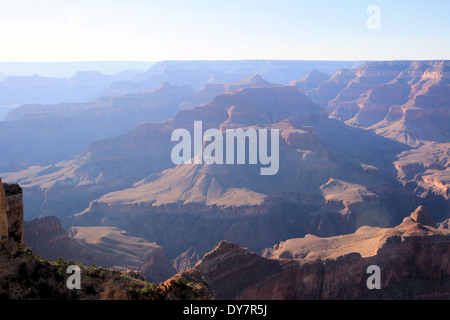 Grand Canyon Nationalpark von Pima Punkt am Südrand, Arizona, USA Stockfoto