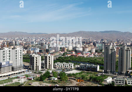 Stadtbild von Ulan-Bator oder Ulaanbaatar, Mongolei Stockfoto